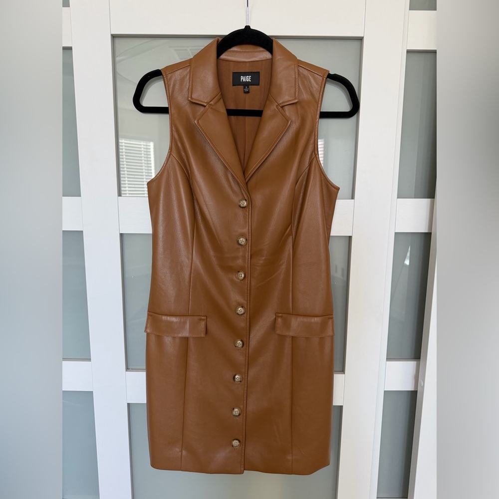 PAIGE Women's Brown Sleeveless Vest